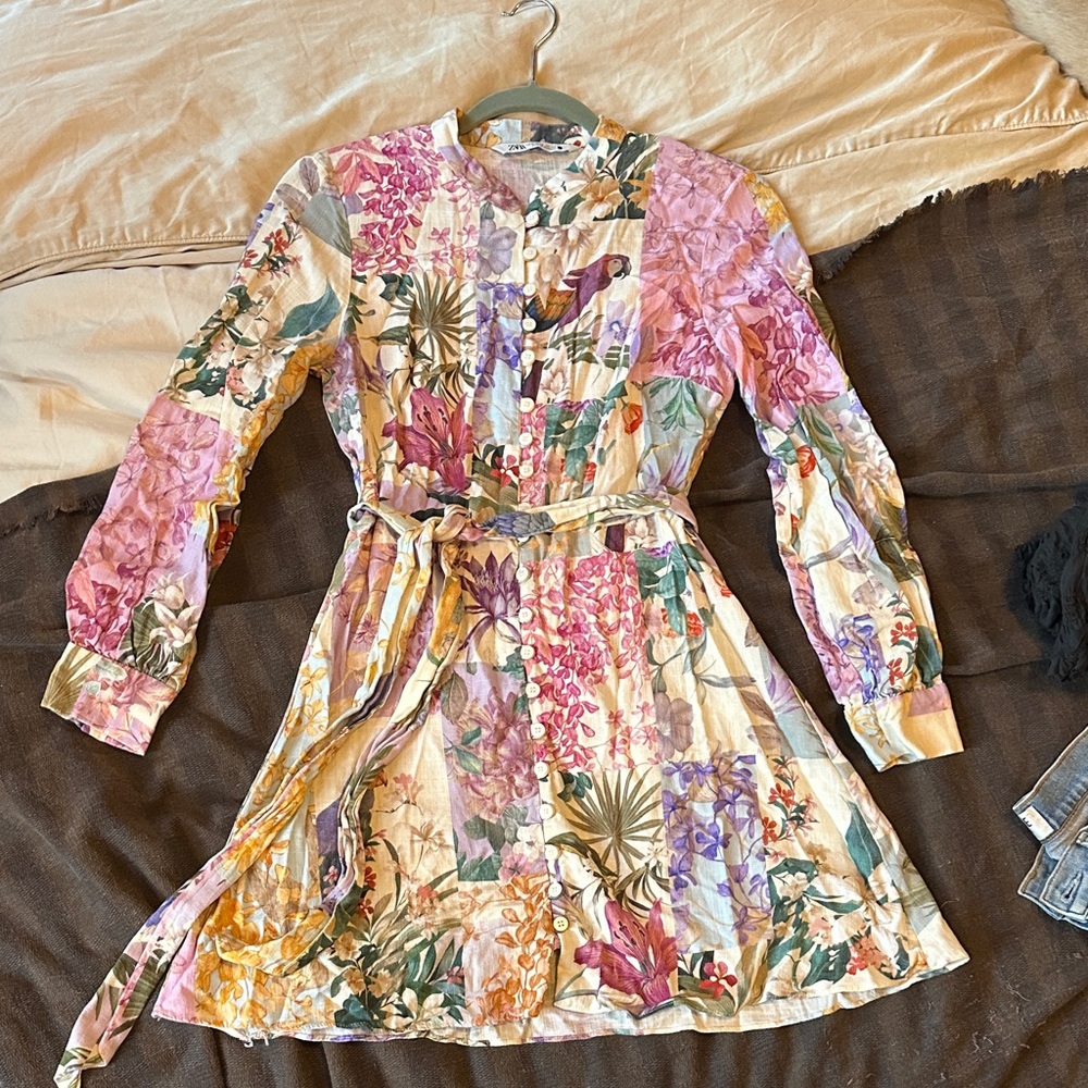 Floral Long-Sleeve Dress